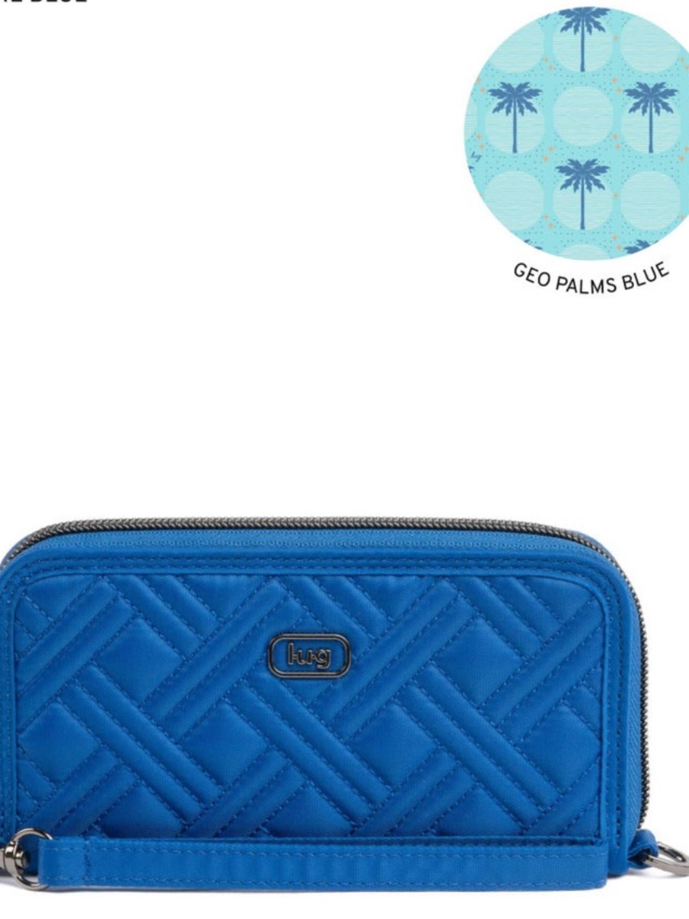 Lug Whirly RFID Wristlet Wallet Azure Blue